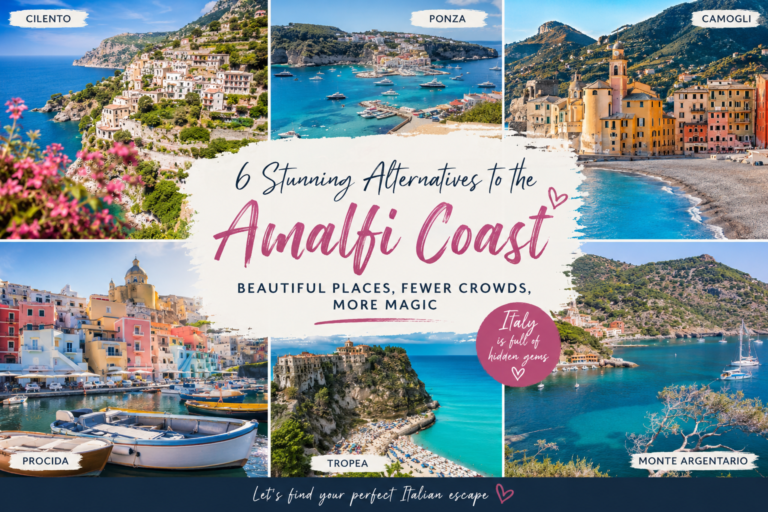 Six stunning alternatives to the Amalfi Coast including Cilento, Ponza, Camogli, Procida, Tropea and Monte Argentario in Italy